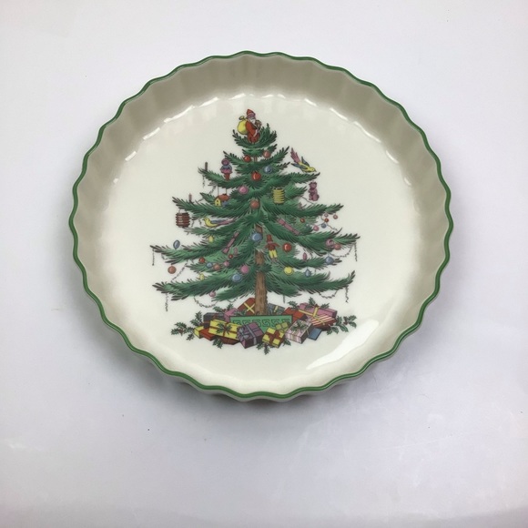 Spode Holiday Spode Christmas Tree Quiche Flan Tart Baking Dish